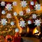 18PCS Christmas Hanging Snowflakes Ornaments Decorations - Iridescent